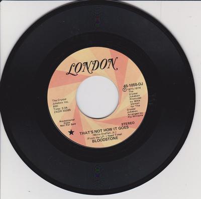 7-дюймовая пластинка BLOODSTONE - Thats Not How It Goes 451055 London Records 1973 US Соул/Фанк Б/У