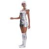 New Mechanical Age Silver Spacesuit, Halloween Planet Warrior Astronaut Cosplay Suit
