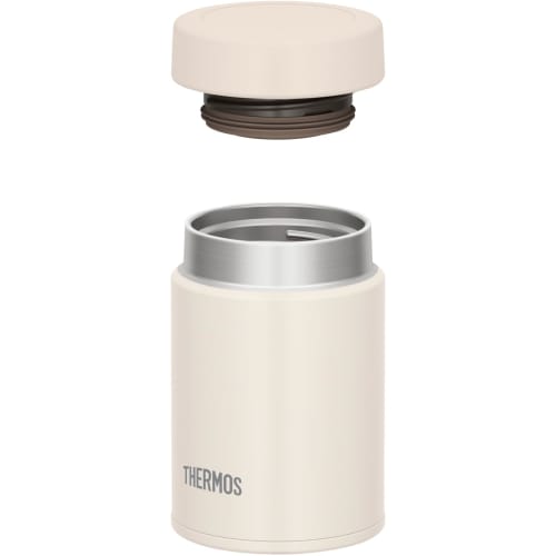 [Модель малой емкости] Термос с вакуумной изоляцией для супа 200 мл Цвет слоновой кости Компактный размер Сохраняет тепло и холод Легко чистить Круглая горловина, которую легко мыть