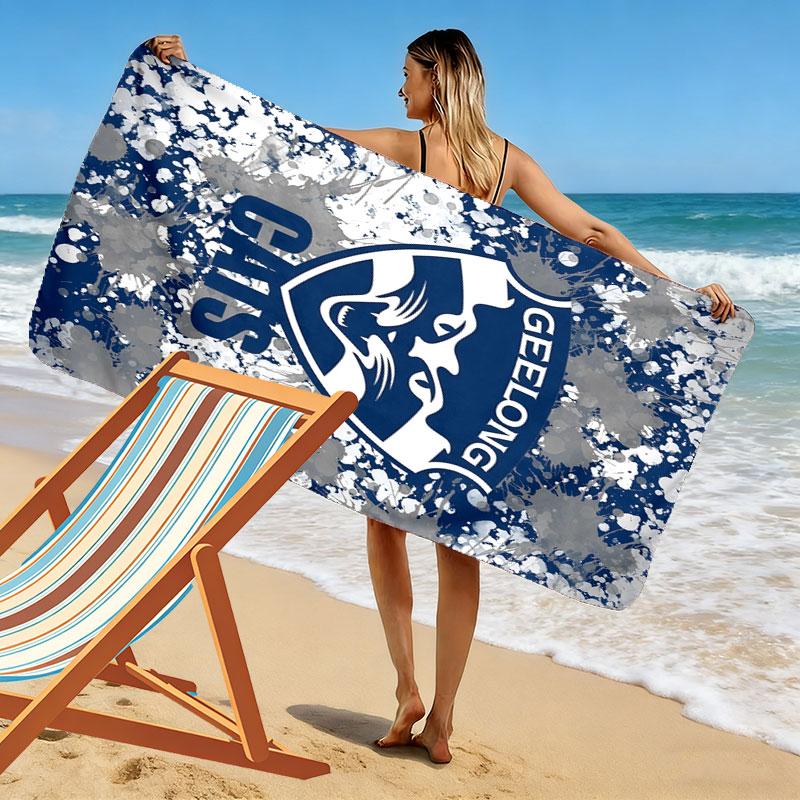 Cats Nation Print Beach Towel, Large Soft Quick Dry Towel for Beach Camping Swimming