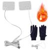 USB Heating Film Electric Heating Pad Foldable Gloves Heater Multi-Function USB Heating Mat One To Two for Clothes Gloves Shoes