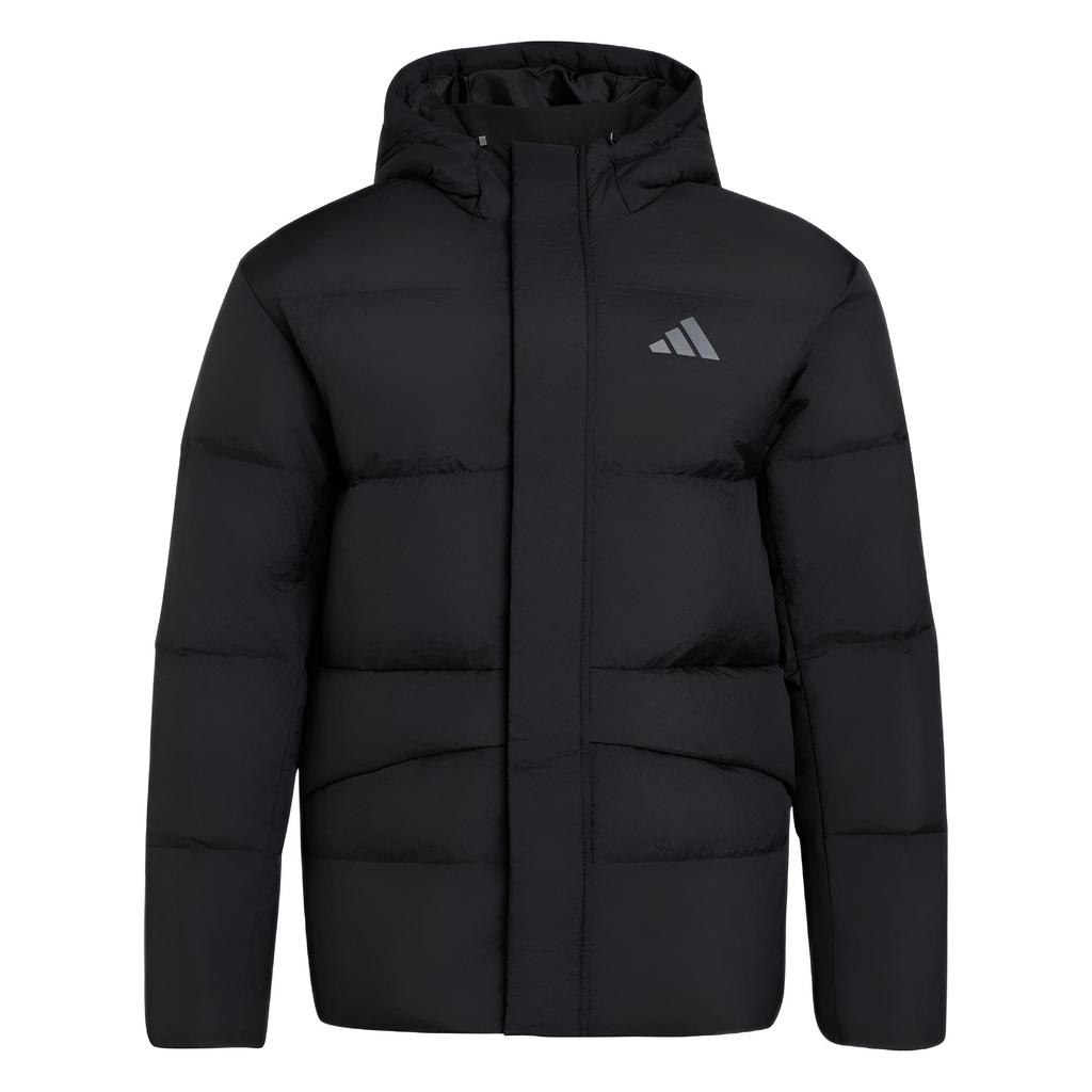 adidas Однотонная куртка пуховик с длинным рукавом, ветрозащитная, водонепроницаемая, теплая, унисекс, KQ5519