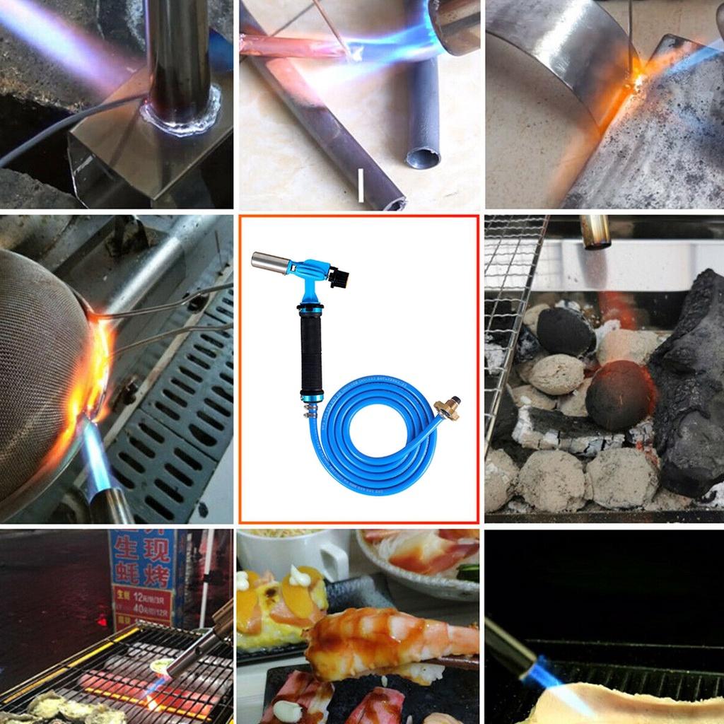 Комплект из 2-цветной электронной горелки для сварки сжиженным газом с 3-метровым шлангом для припоя