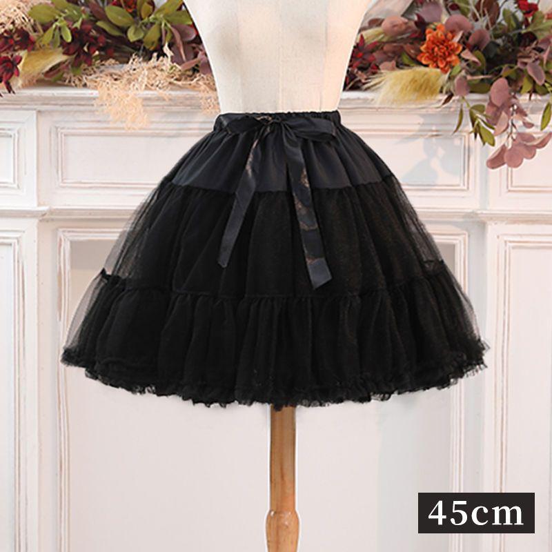 Пышный подъюбник Лолита из мягкой пряжи "Зефир" с поддержкой 45 см - Полноцветная универсальная подкладка