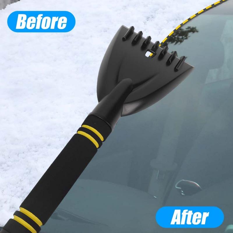 Автомобильная лопата для снега Универсальный скребок для размораживания лобового стекла автомобиля Инструмент для удаления снега со стекла Зимние аксессуары для автомобиля
