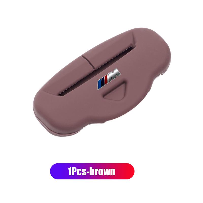 2Pcs Silicone Car Seat Belt Buckle Protective Cover Decorative Accessories For BMW X1 X2 X3 X5 X4 X6 F20 F10 F07 E70 E46/Sticker UDXKW1