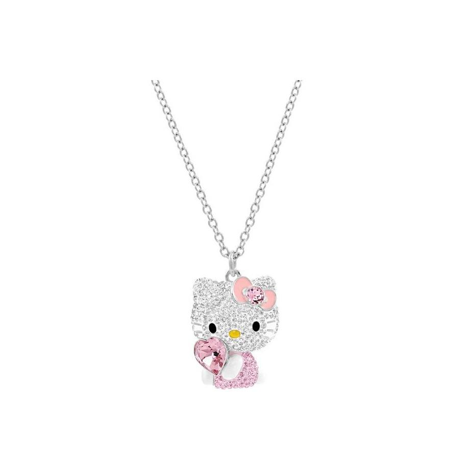 Swarovski Ожерелье с хрустальным сердцем Hello Kitty для женщин 5228241