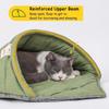 Linen Fabric Cat Sleeping Bag Durable Pet Cuddle Zone New Thermal Washable Bed  Puppy Kitten
