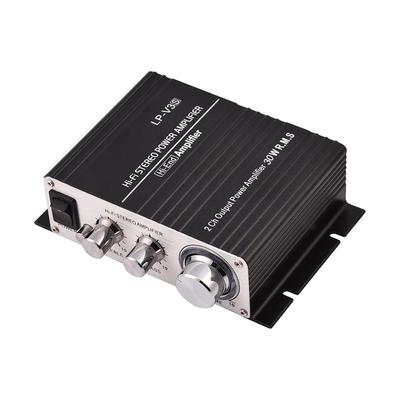 Мини 2-канальный HiFi стерео автомобильный усилитель мощности цифровой усилитель черный