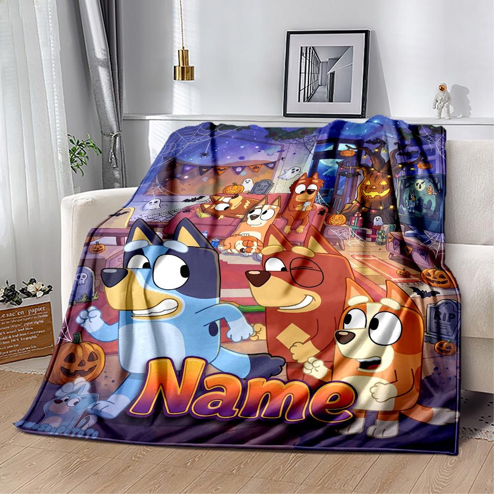 Halloween Night Adventure Personalized Name Blanket Gift Personalized Blanket Soft Warm Cozy Perfect for Living Room Chair Office Office Chair