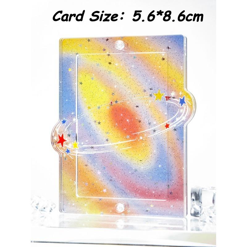 Brilliant Milky Way Series Photoicard Frame for Kpop Idol Card Acrylic Photo Frame 3 Inch Anime Card Sleeves Creative Desk Decro