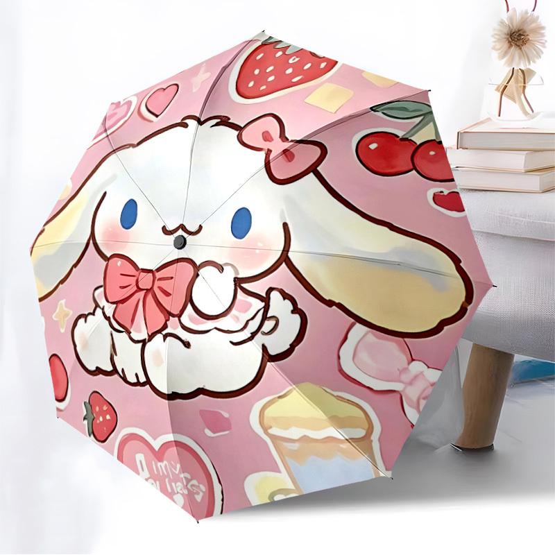 1pc Cinnamoroll Automatic Open/Close Umbrella, Lightweight Design for Everyone,Durable Canopy yy251014073