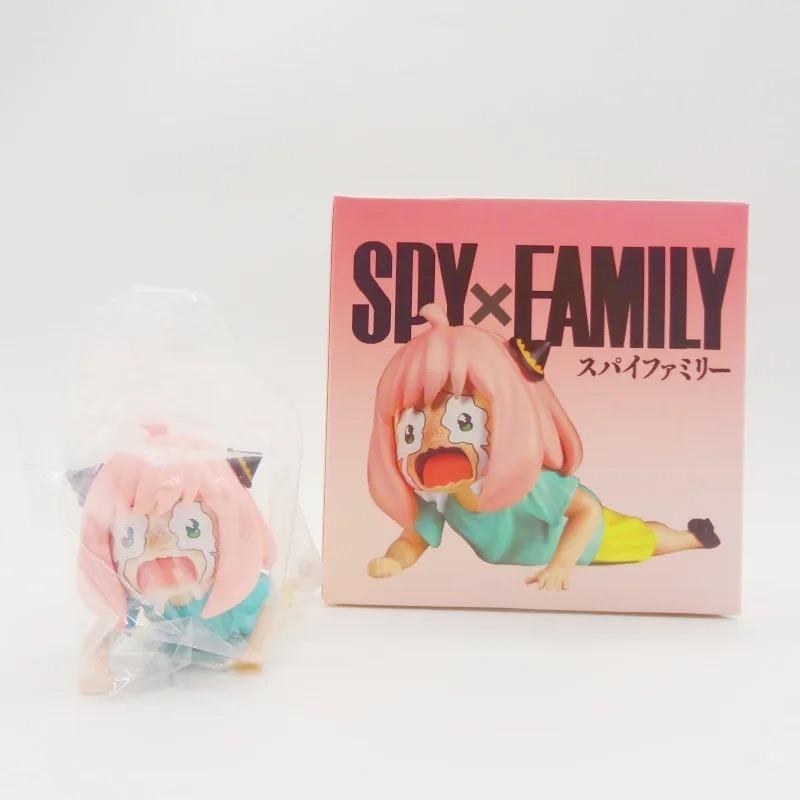 Плачущая Аня Фигурка Статуэтка Аниме Spy X Family Милая Кавайная Аня Форджер Фигурка Скульптура Декор для Дома Настольное Украшение Аксессуары