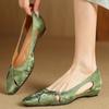 2024 Новые полые дышащие туфли с квадратным носком без застежек, однотонные, с квадратным каблуком, темпераментные, модные и универсальные летние женские туфли