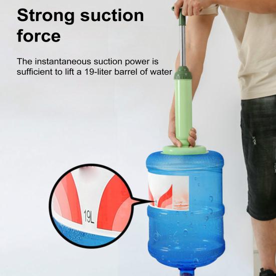 High Pressure Silicone Toilet Plunger Pump Anti-Clogging Drain Cleaners Powerful Suction Cup Telescopic Handle Toilet Clog Remover