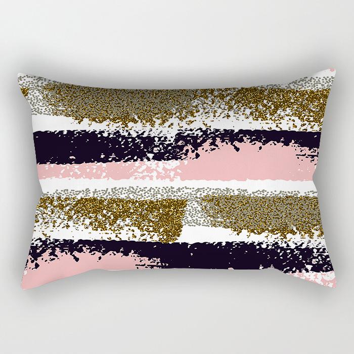 Скандинавский Абстрактный Разноцветные Линии Геометрический Длинная Наволочка Дом Диван Подушка Автомобиль Офис Подушка для Поясницы