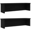 VidaXL Stackable Kitchen Shelves 2 Pcs Black 60x15x16 Cm, Kitchen Storage Shelf, Cabinet Organizer,, 860502