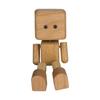 Handmade Shaking Feet Doll Wear Resist Cute Car Wood Ornaments with Clips Funny Wood Desktop Decor for Car Dashboard Decorations