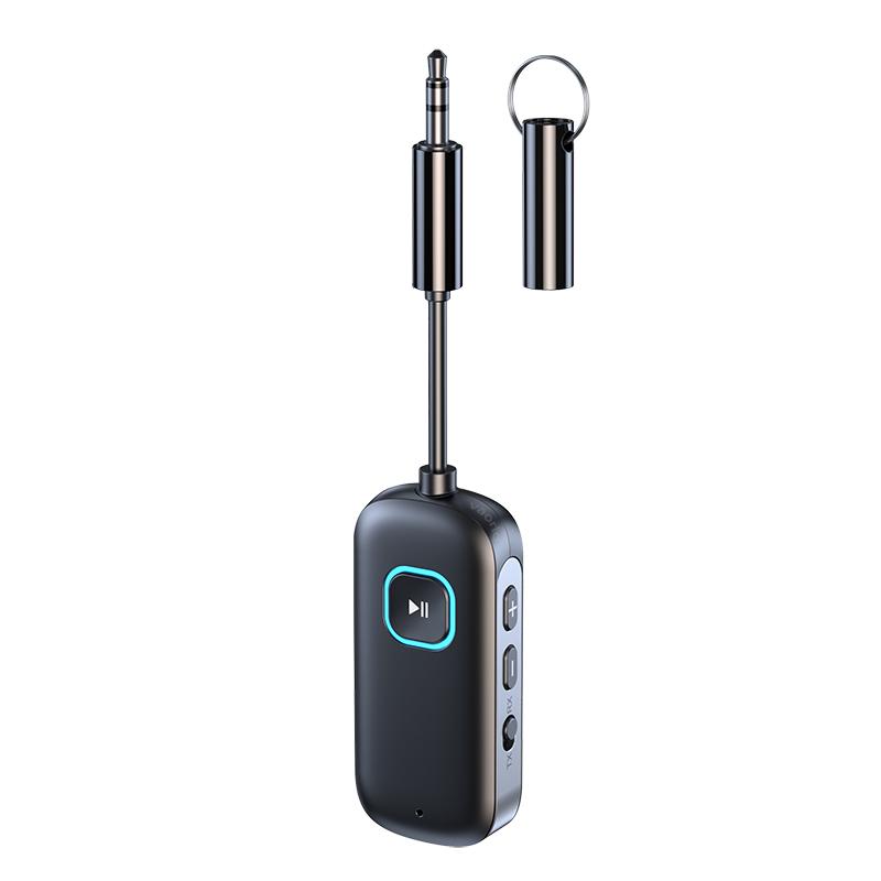 2 в 1 aptX Bluetooth аудио передатчик приемник 3.5MM AUX многоточечный Hifi стерео aptX-Adaptive/HD/LL беспроводной адаптер с микрофоном