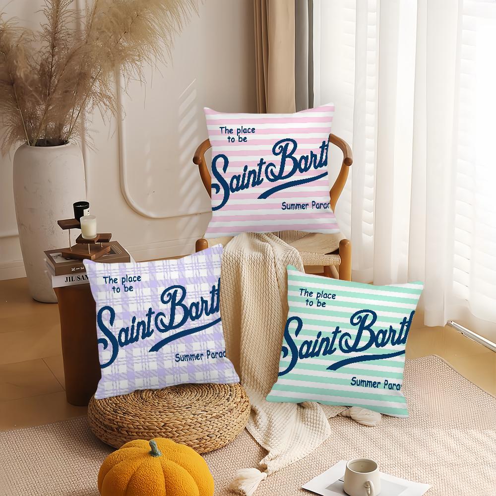 Fashion Prints S-saint B-barth Pillow Case Suitable For Bedrooms Living Rooms Cars Home Decoration