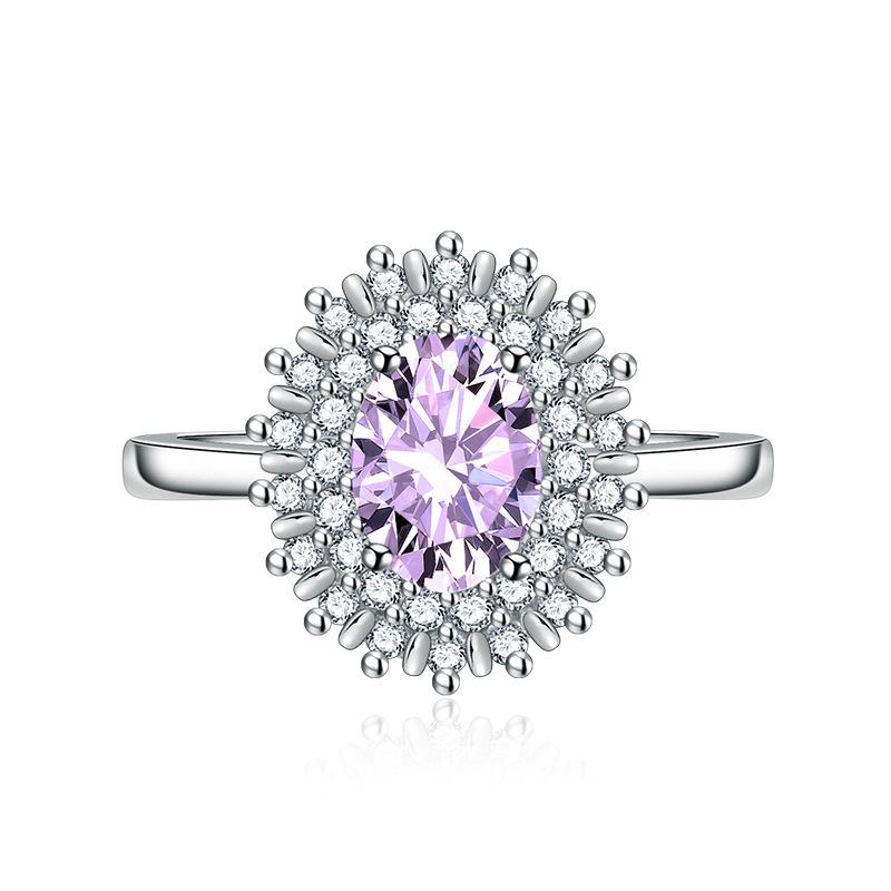 BELLA BOX Opening Resizable Rings For Women Zircon Engagement Party Fine Jewelry Gift