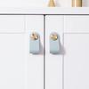 Hardware Soft Kitchen Wardrobe Cabinet Drawer Handle Furniture Knobs Leather Handle Door Pulls