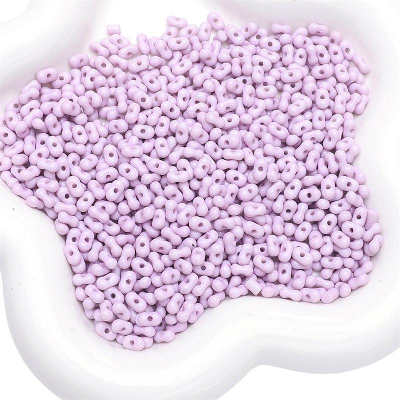 Бусины для браслетов ручной работы Акриловые однотонные бусины в форме арахиса Бусины для ожерелья Полуфабрикаты для нитей Украшения ручной работы своими руками Аксессуары Материалы для аксессуаров