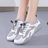 Весна 2024 Новые маленькие белые туфли для женщин с дышащей обувью для папы, кроссовки для отдыха и спорта, кроссовки для бега D0068
