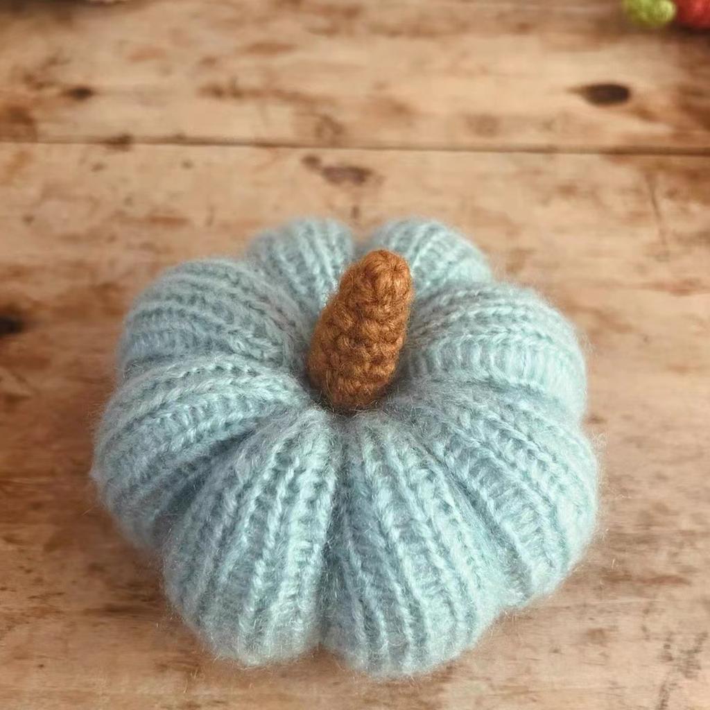 Регулируемый реквизит для фотосъемки новорожденных, вязаный вручную реквизит для позирования новорожденных, мягкий вязаный аксессуар в форме тыквы для позирования ребенка