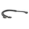 Car Horn 1 to 2 Connector Wiring Harness Plug and Play Y Type Horn Splitter Adapter for REIZ CROWN VIOS FJ CRUISER