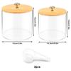 2 Pack Laundry Pods Detergent Container for Laundry Room Organization and Storage BoxPlastic Storage Jars with Bamboo Lids