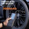 New 6000/9000mAh Portable Air Compressor LED Wireless Car Tire Inflator 50L/min 12V Air Pump 160PSI Digital Car Tire Inflator Power Bank