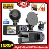 Автомобильный видеорегистратор WIFI Dash Cam для автомобилей Камера 3-канальный 1080P Видеорегистратор Камера заднего вида для транспортного средства Черный ящик Автомобильный аксессуар
