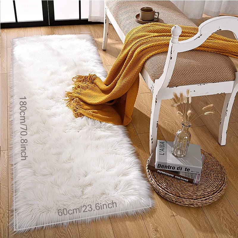 Мягкий пушистый ковер для спальни, меховые напольные коврики, пушистый коврик для детской комнаты, овчинные диванные подушки, мохнатый ковер для гостиной