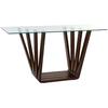Side Table - DKD HOME DECOR - Brown - Glass - Walnut Wood - 45 X 145 X 75 Cm
