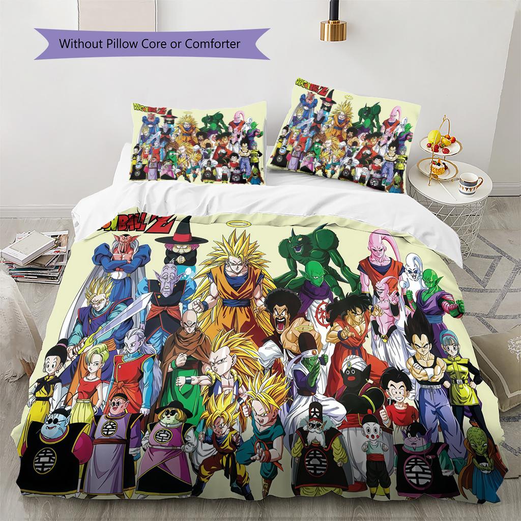 Dragon Ball Nova Bedding Set Soft Duvet Cover Pillowcases Lightweight