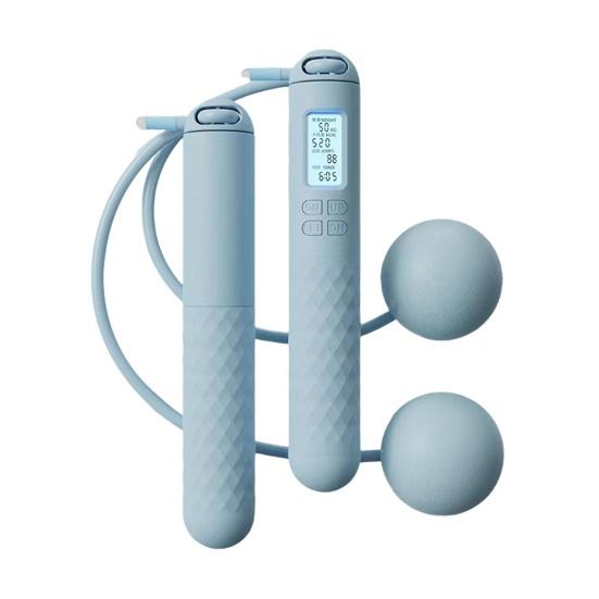 Skipping Rope with Counter Cordless Weighted Jump Rope with Ball Adjustable Length Fitness Smart Skipping Rope Exercise Equipment