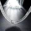 925 Sterling Silver Width 6MM Chain Necklaces for Women Men Charm Fashion Party Wedding Accessories Jewelry Gifts 50/55/60cm