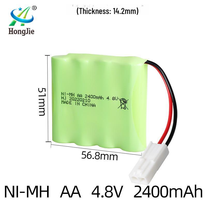 NiMH 4.8V 2400mAh Аккумуляторная батарея для радиоуправляемых машин и электрических игрушек-альпинистов