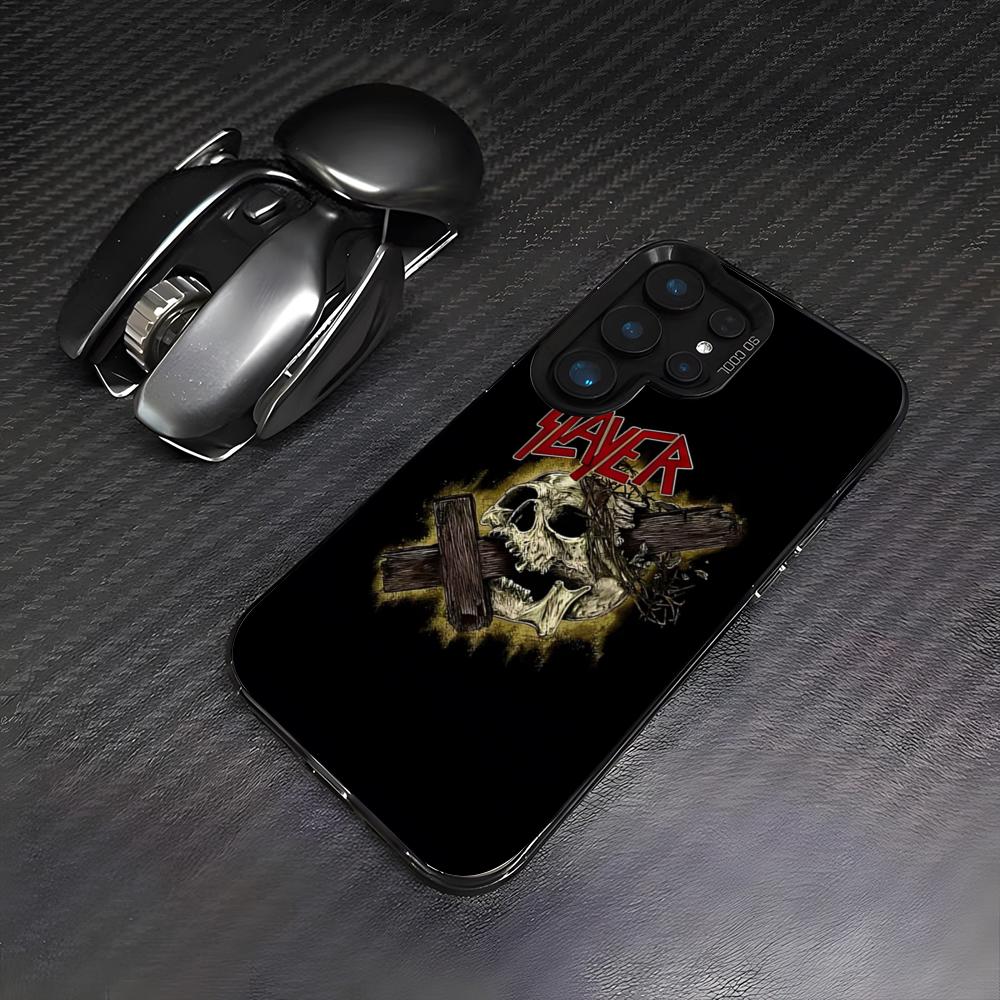 S-Slayer Metal Rock Band Phone Case For Samsung A25 A33 5G A54 A36 A35 A56 A52 A14 Shockproof Colorful Cover