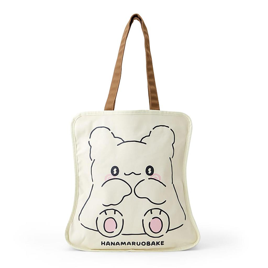 Sanrio Tote Bag with Hanamaru Ghost Width 38 X Depth 12 X Height 42 Cm Polyester Cotton 930954 Character-shaped (always You!) Approx.