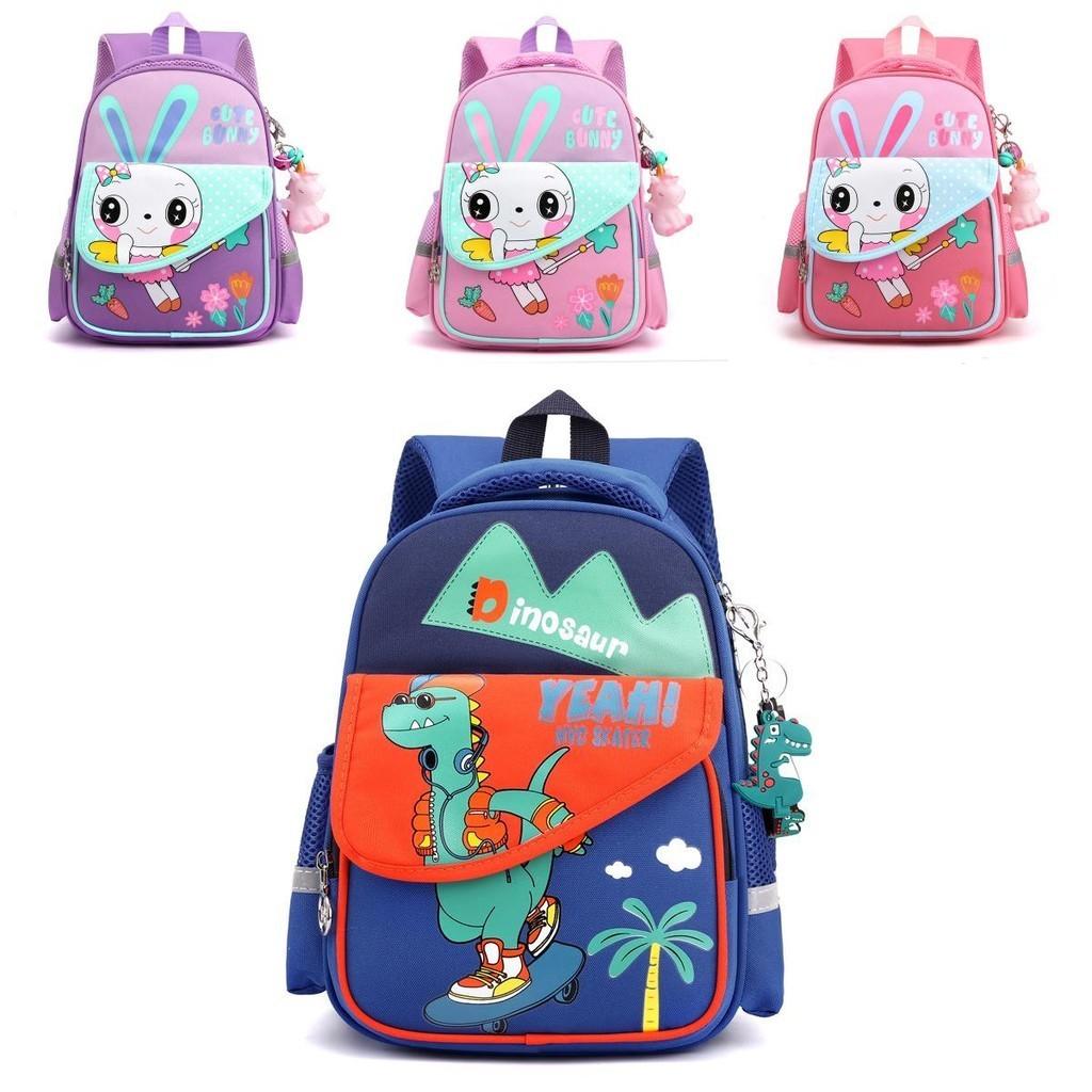 Adorable Cartoon Kids Backpack For Boys And Girls Nylon Lightweight Cute School Bag