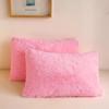 Nordic Plush Rectangular Pillowcase - Crystal Velvet Mink Cushion Cover, Solid Color