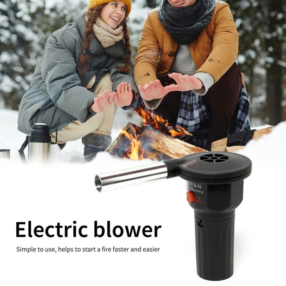 Strong Wind Power Electric Air Blower Lightweight Design Handheld Fire Starter Durable Construction Efficient Ignition