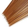 36PCS 18 Size Carbonized Bamboo Crochet Single Pointed Knitting Needles Sweater Needle with A Full Set of Beads