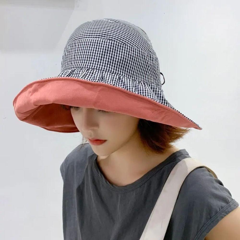 Foldable Sunscreen Hat Cotton Empty Top Cap New Sun Hat