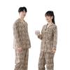 Autumn 2025 Plaid Fleece Couple Pajamas: Long Sleeve & Pants Set