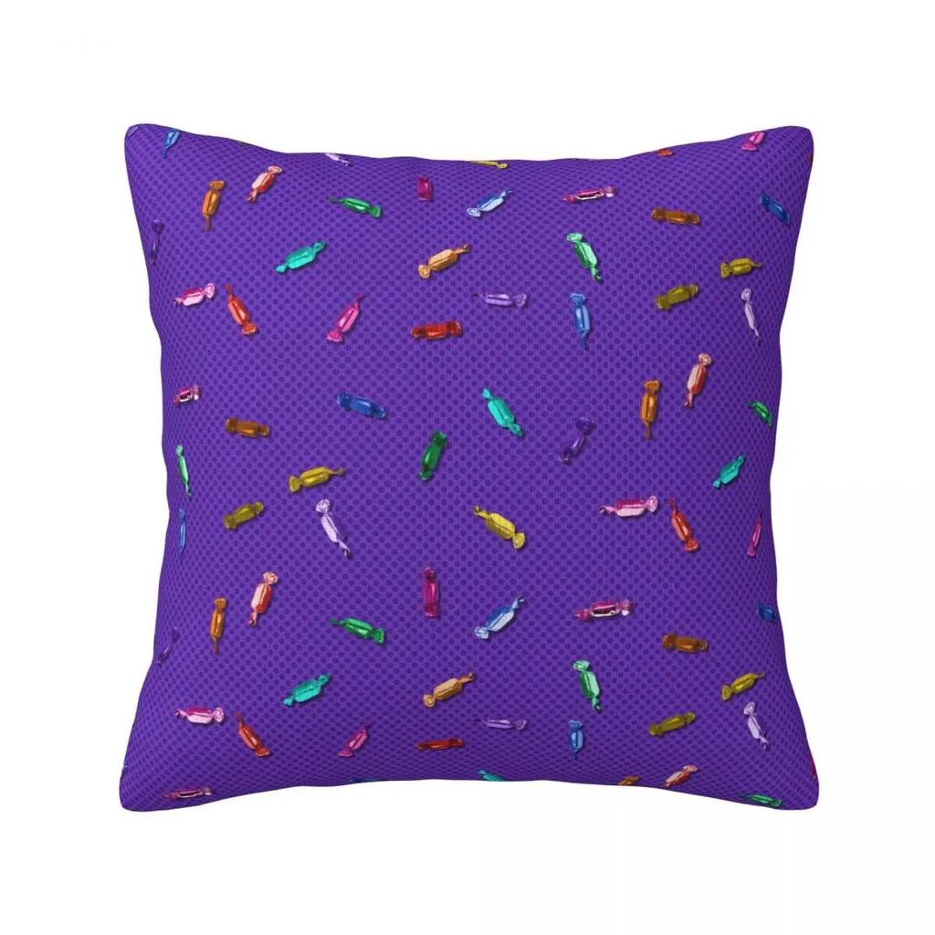 Наволочка с конфетами и кукурузой, новинка, принт, объятия, молния, весенний универсальный чехол