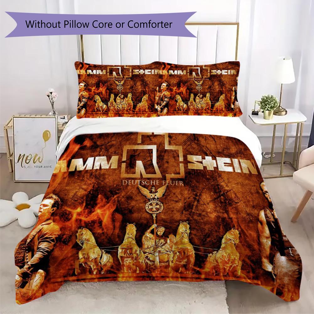 Rammstein, the German heavy metal rock band, lead singer Till Lindemann's household items, pillowcase, bedspread, bed cover (without core)R5