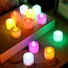 24 Pcs LED Tea Lights Candles Heart Shaped Flameless Flickering Candles Battery Operated Electric Tealight Candles for Valentine's Day